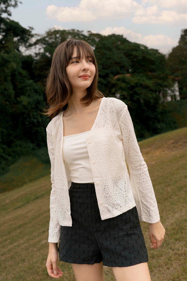 Misty Veil Cardigan (Ivory)
