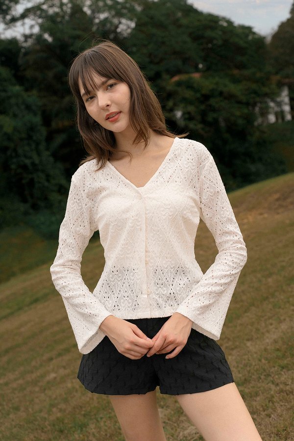 Misty Veil Cardigan (Ivory)