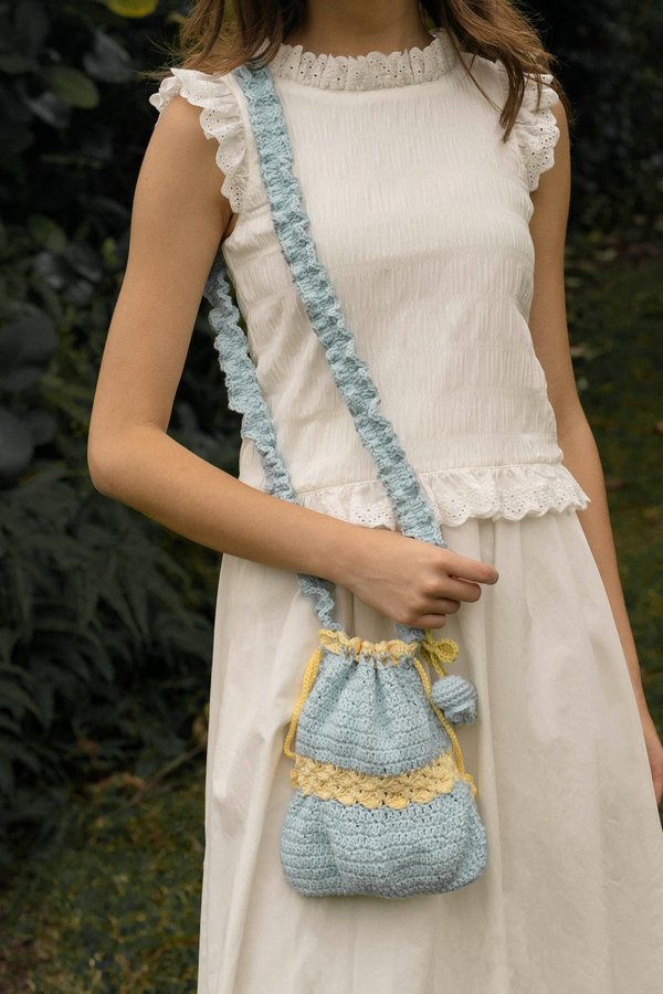 Sugar Winkle Handmade Crossbody Bag (Blueberry Pie)