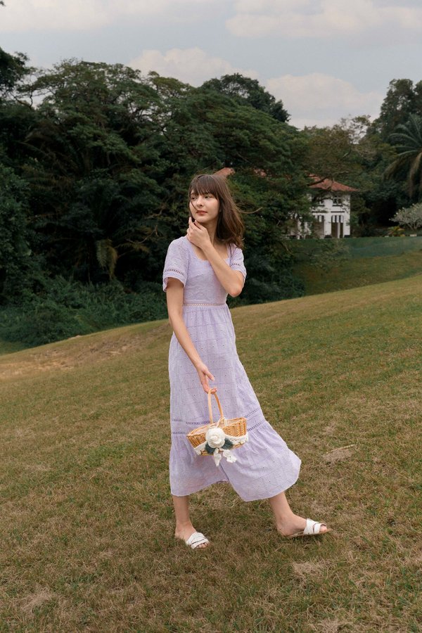 Enchanted Steps Maxi Dress (Lilac)
