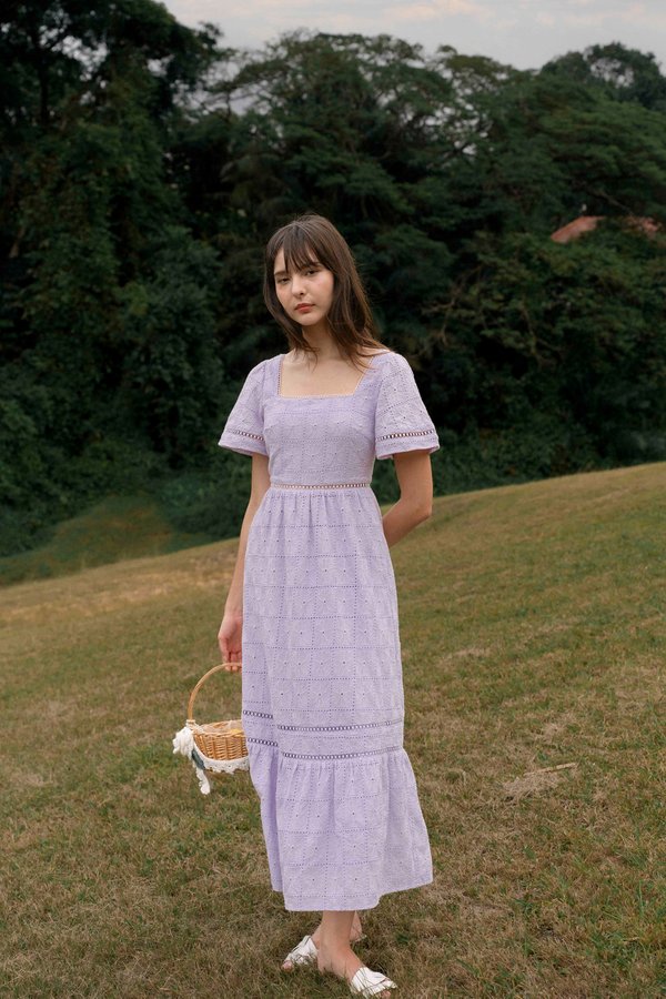 Enchanted Steps Maxi Dress (Lilac)