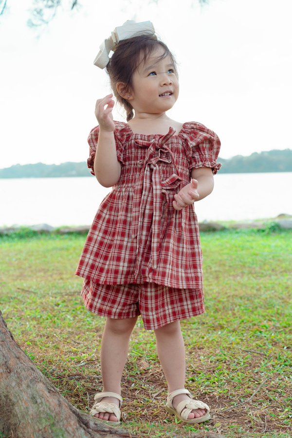 Classic Keepsake Junior 2-Piece Set (Red Plaid)