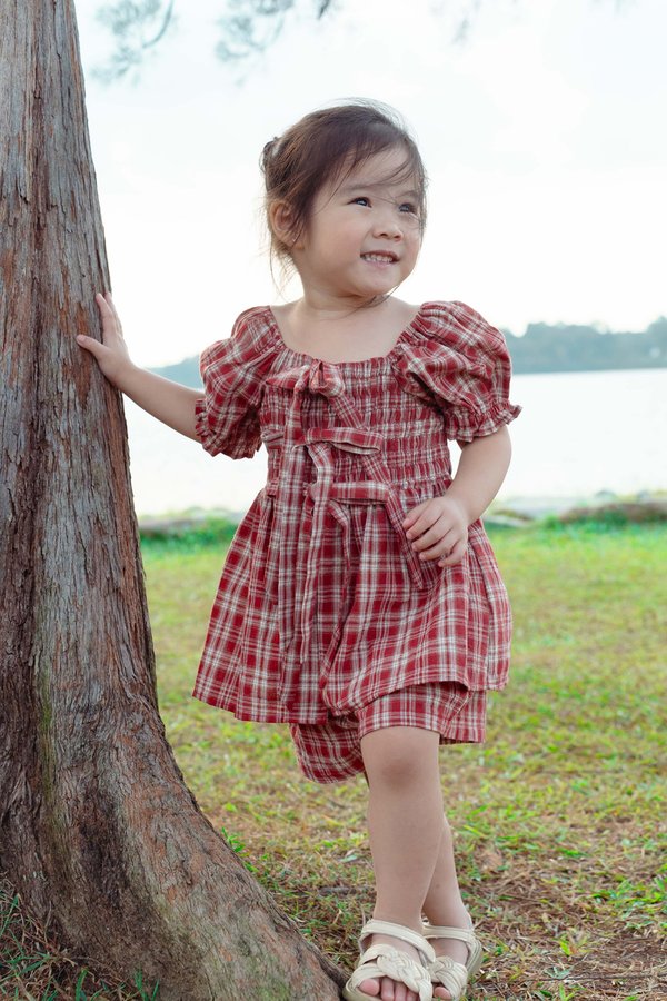 Classic Keepsake Junior 2-Piece Set (Red Plaid)