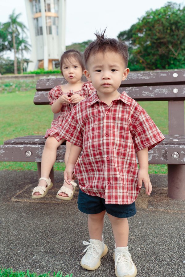 Classic Keepsake Junior Shirt (Red Plaid)