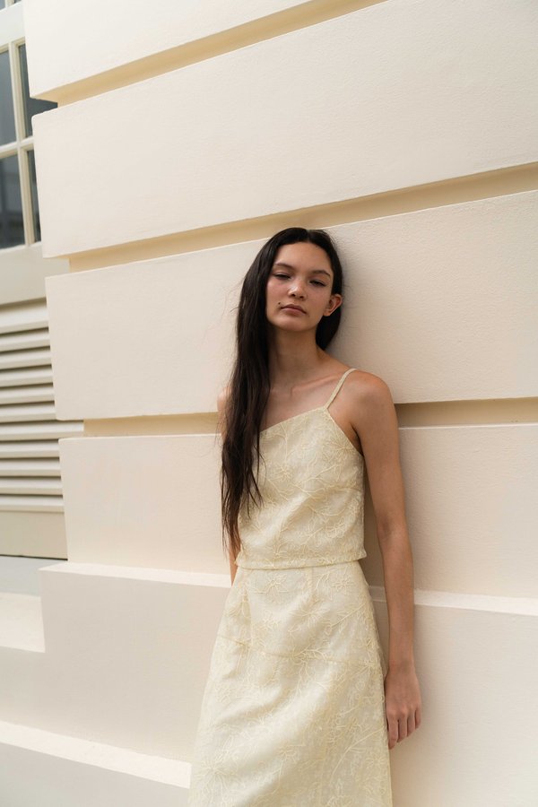 Luna Toga Top (Ivory)