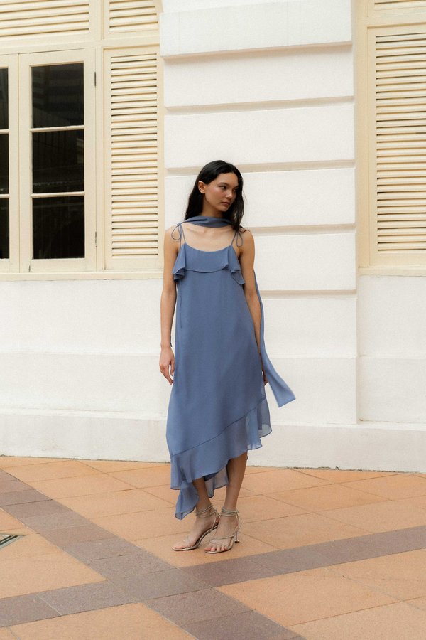 Springtide Scarf Dress (Blue)