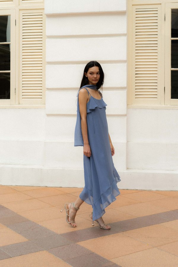 Springtide Scarf Dress (Blue)