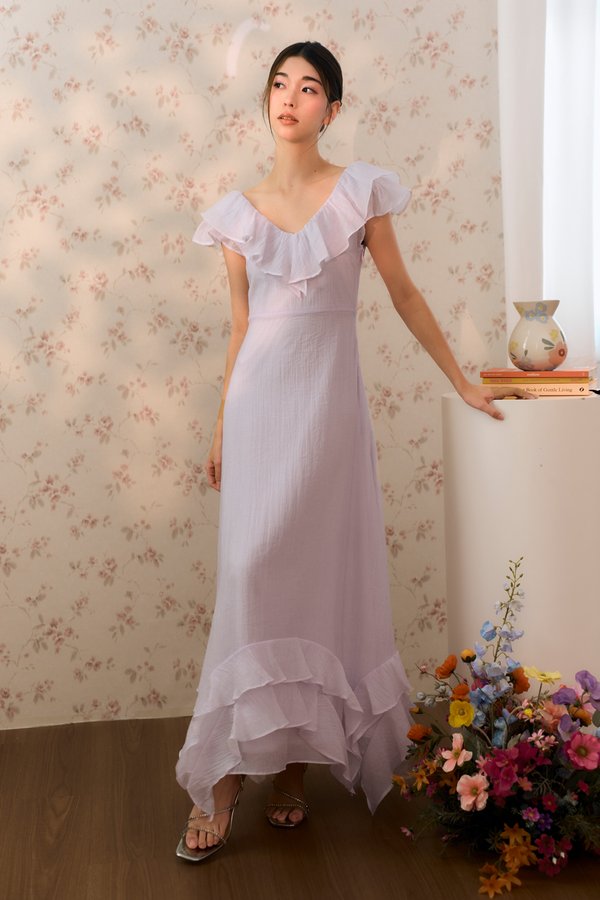 Daydream Ruffles Multiway Dress (Light Lilac)