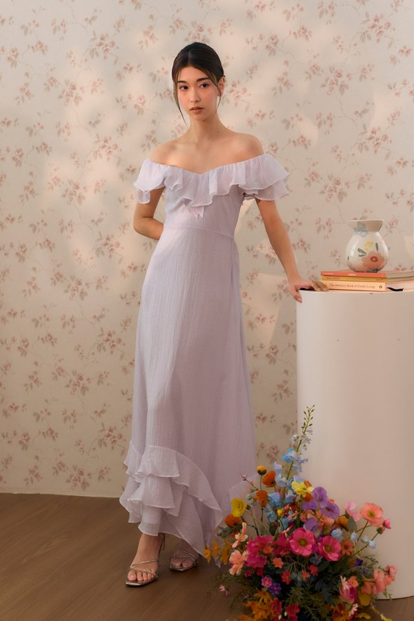 Daydream Ruffles Multiway Dress (Light Lilac)