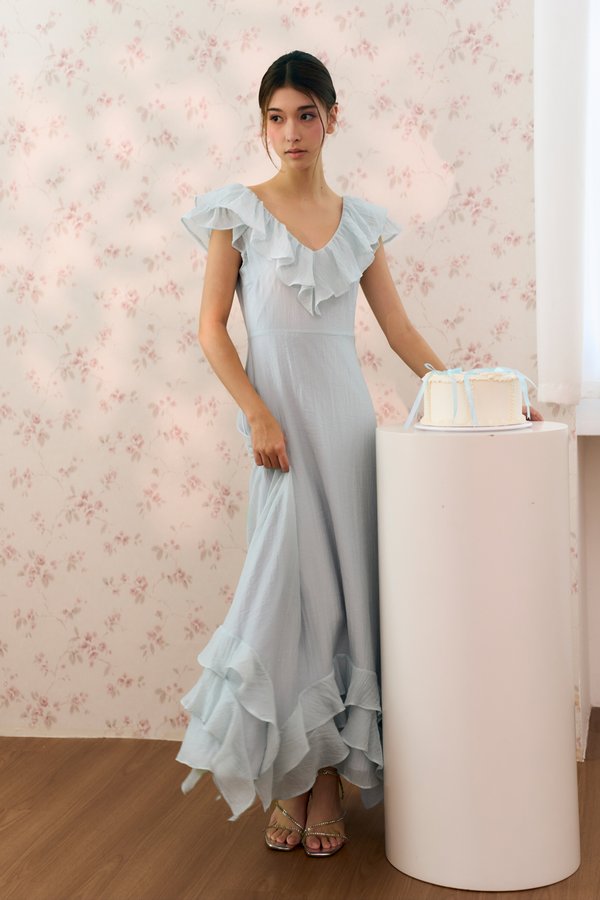 Daydream Ruffles Multiway Dress (Powder Blue)