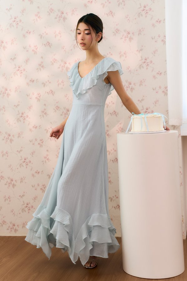 Daydream Ruffles Multiway Dress (Powder Blue)