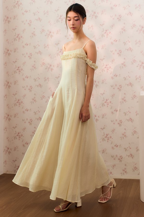 Everlasting Love Convertible Dress (Pastel Yellow)