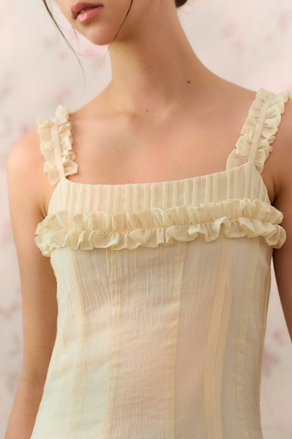 Everlasting Love Convertible Dress (Pastel Yellow)