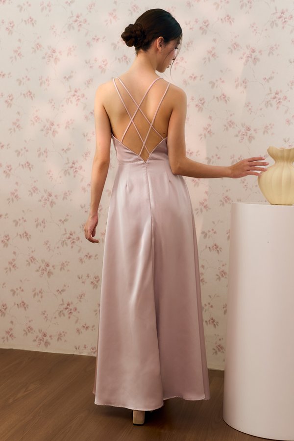 Forever Is Now Padded Dress (Pearl Pink)