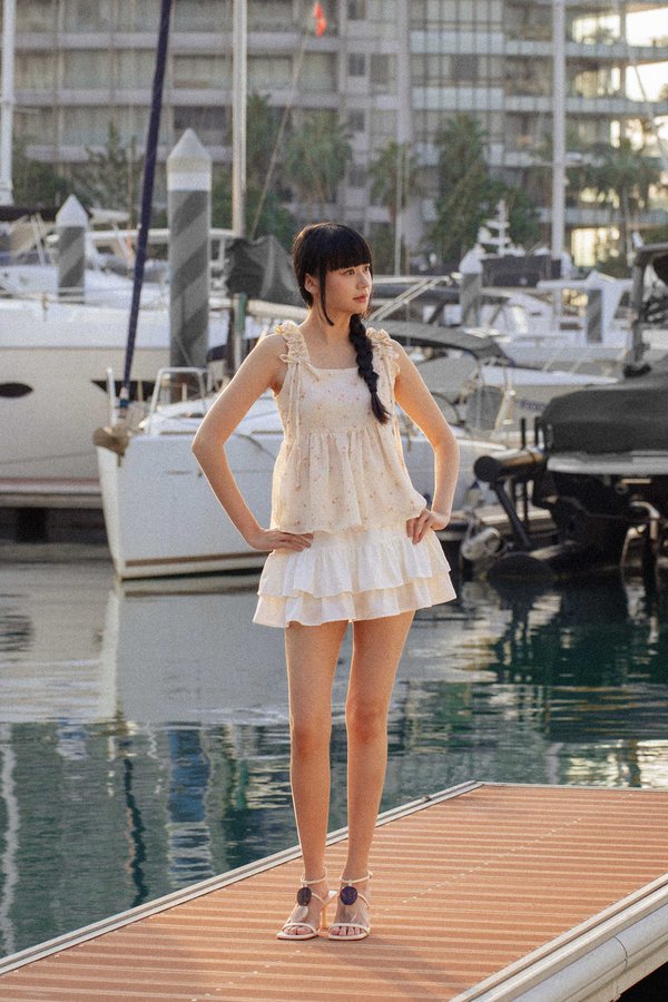 Limoncello Top (Ivory Floral)