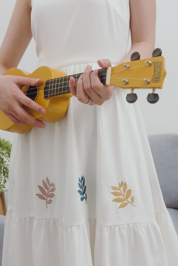 Leaf It To Matisse Dress (White)