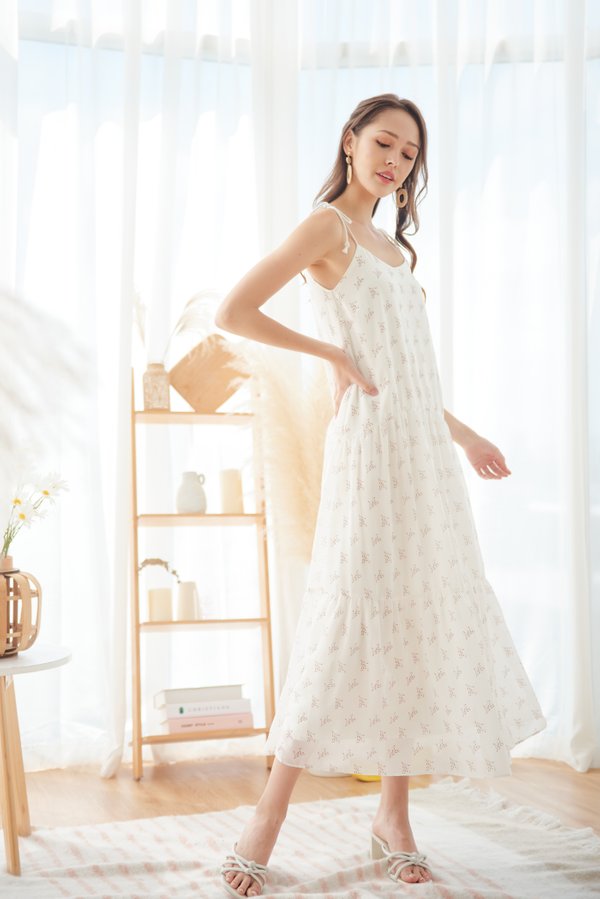 Maize Maze Dress (White)