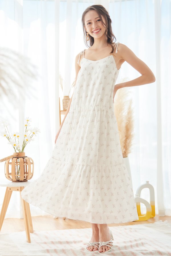 Maize Maze Dress (White)