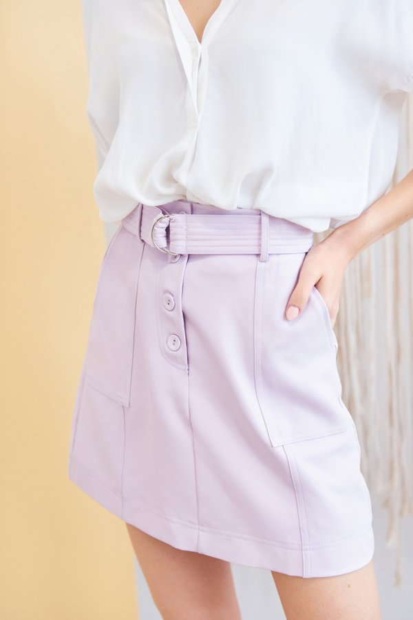 Pastel Marine Utility Skirt (Light Lilac)