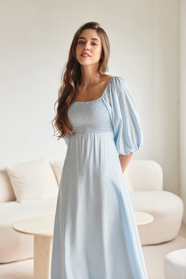 As You Wish Convertible Maxi Dress (Pastel Blue)