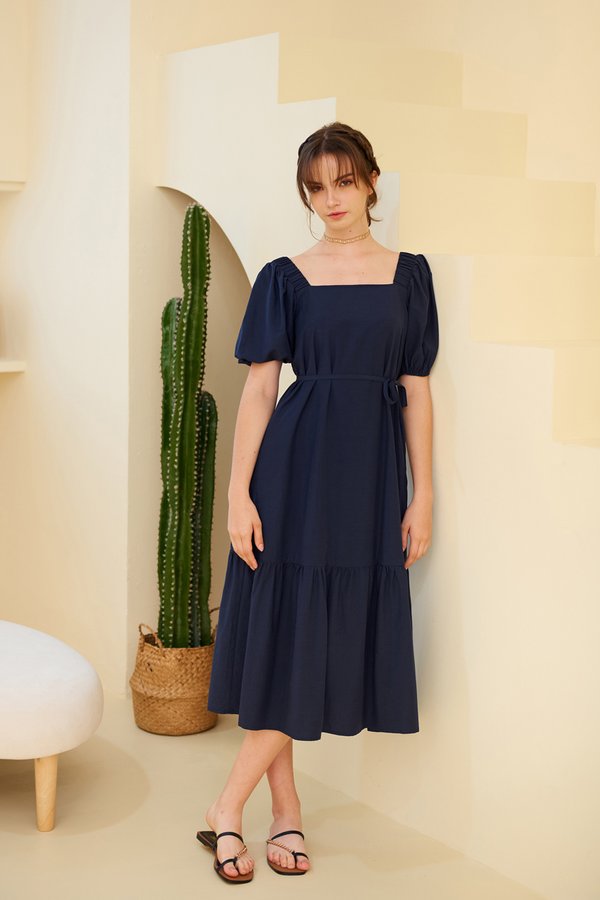 From One To Three Dress (Navy)