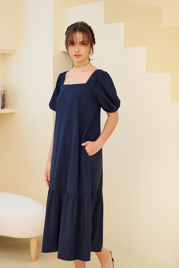 From One To Three Dress (Navy)
