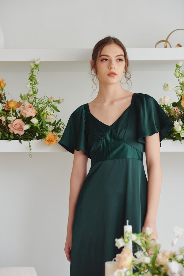 Spanish Sweetheart Dress (Emerald)