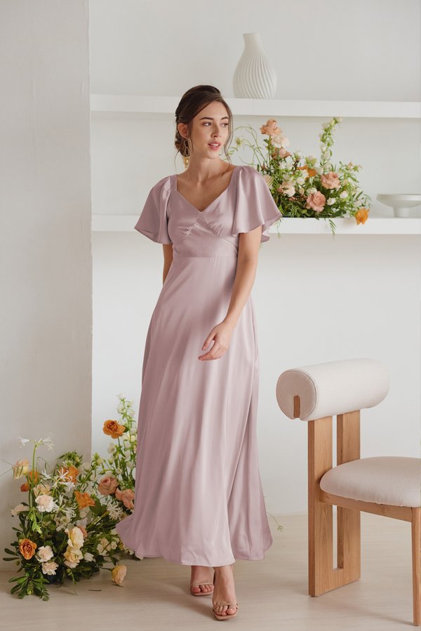 Spanish Sweetheart Dress (Mauve Pink)