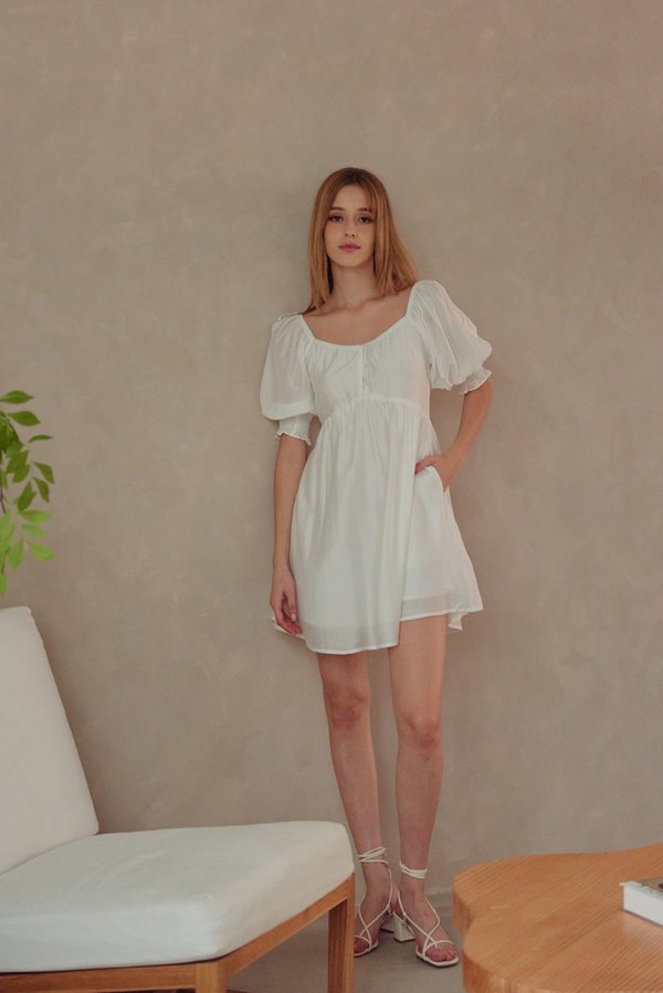 Gimme Mini Dress (White)