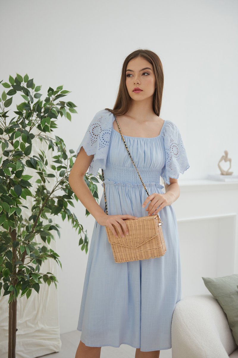 Pastel store blue dress